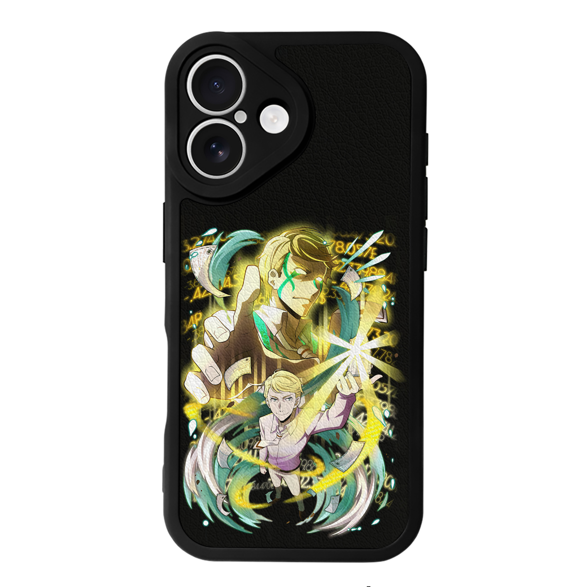 （画像用） 文豪ストレイドッグス Bungo Stray Dogs 【iPhone 16シリーズ対応】シリコンスマホケース（レザー調） 材質：シリコン